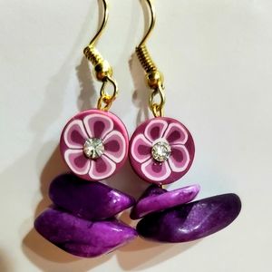 Purple Handmade Earrings